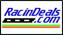 RacinDeals checkered flag logo